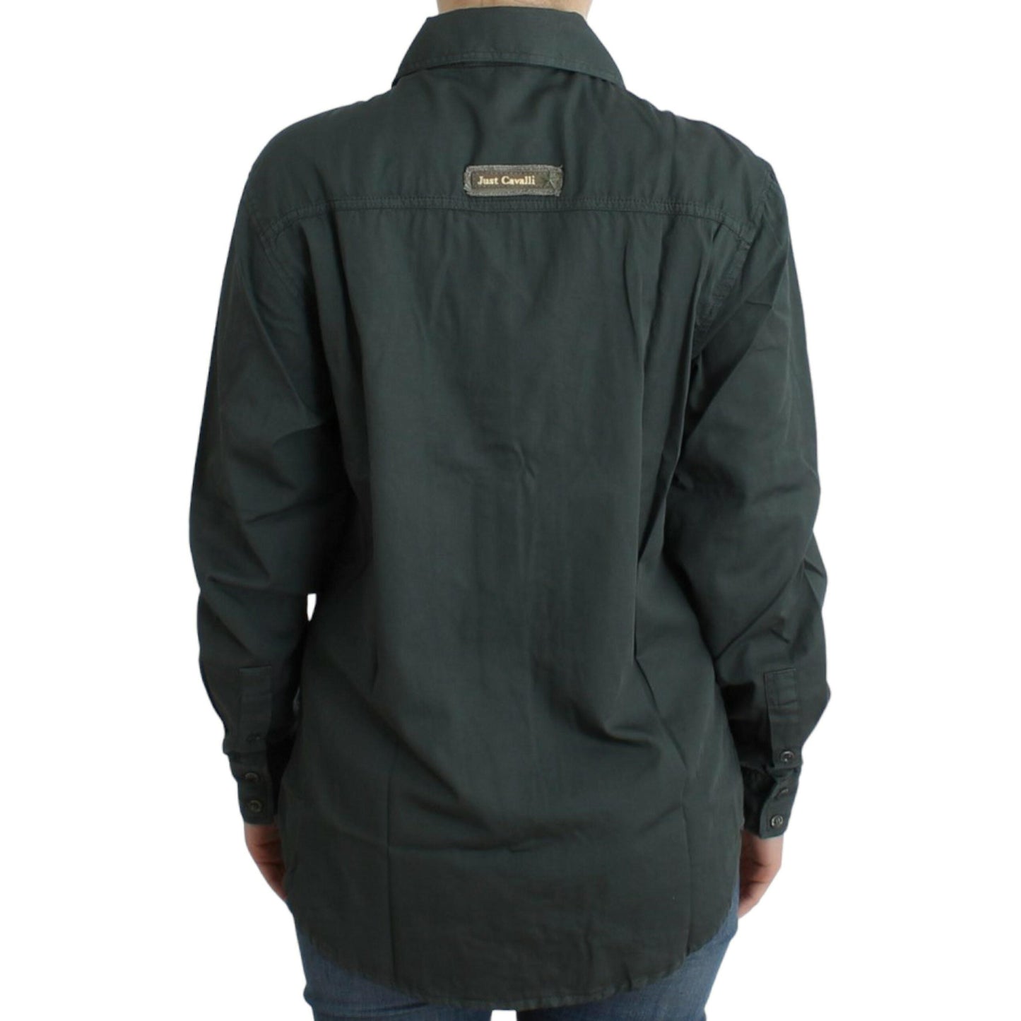 Cavalli Gray button down shirt