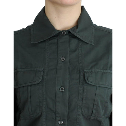 Cavalli Gray button down shirt