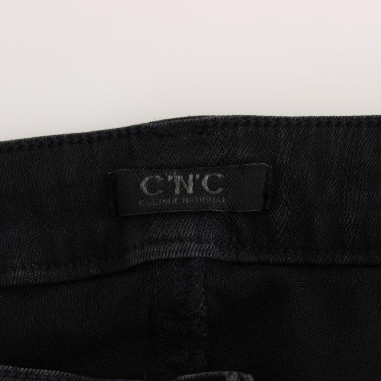 Costume National Black Cotton Slim Fit Denim Jeans