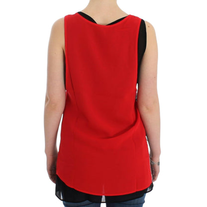 Costume National Black sleeveless top