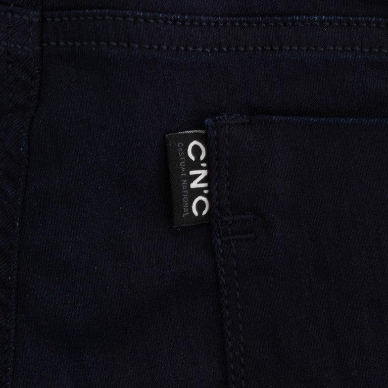 Costume National Blue Cotton Blend Slim Fit Jeans