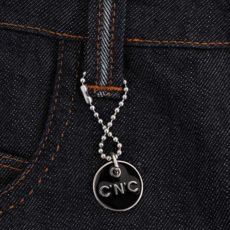 Costume National Blue Cotton Stretch Slim Fit Jeans