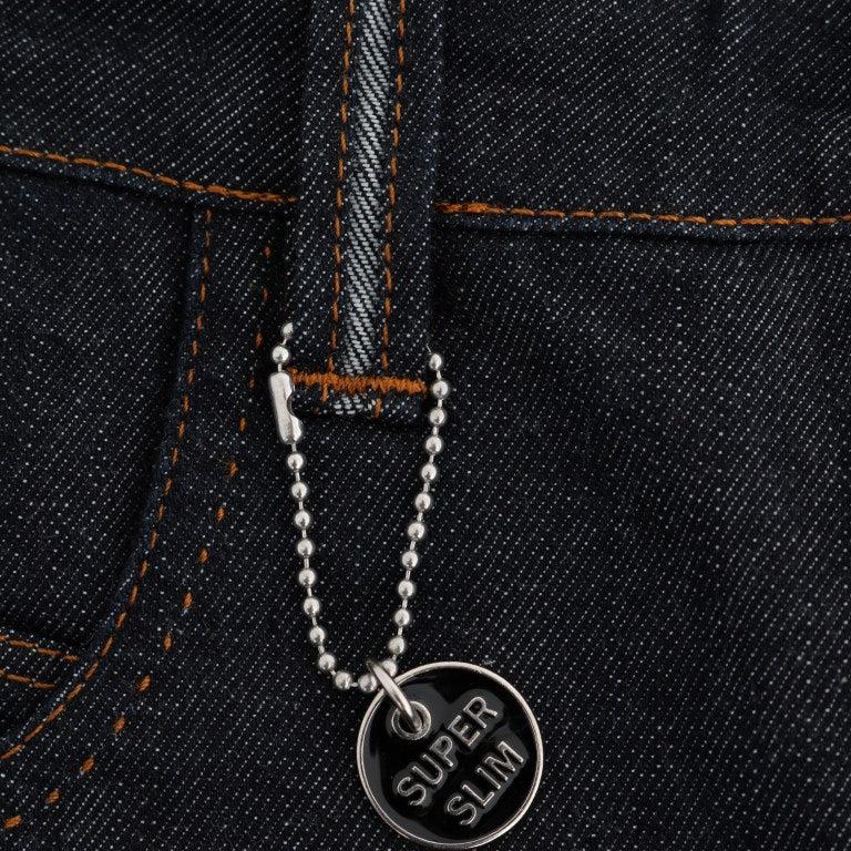 Costume National Blue Cotton Stretch Slim Fit Jeans