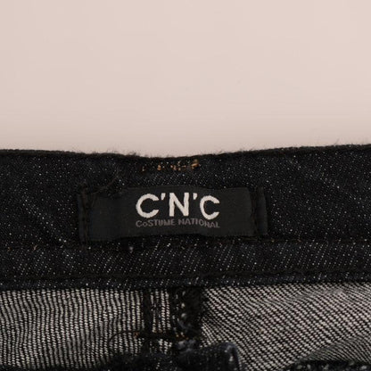 Costume National Blue Cotton Stretch Slim Fit Jeans