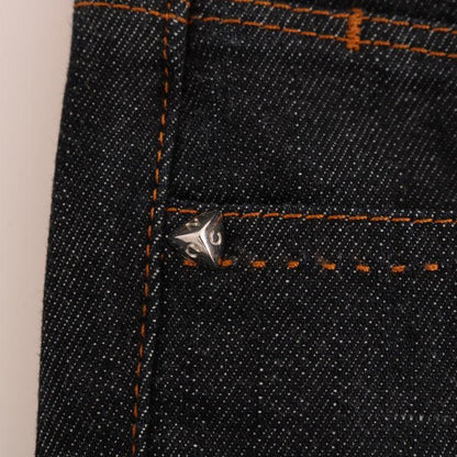 Costume National Blue Cotton Stretch Slim Fit Jeans