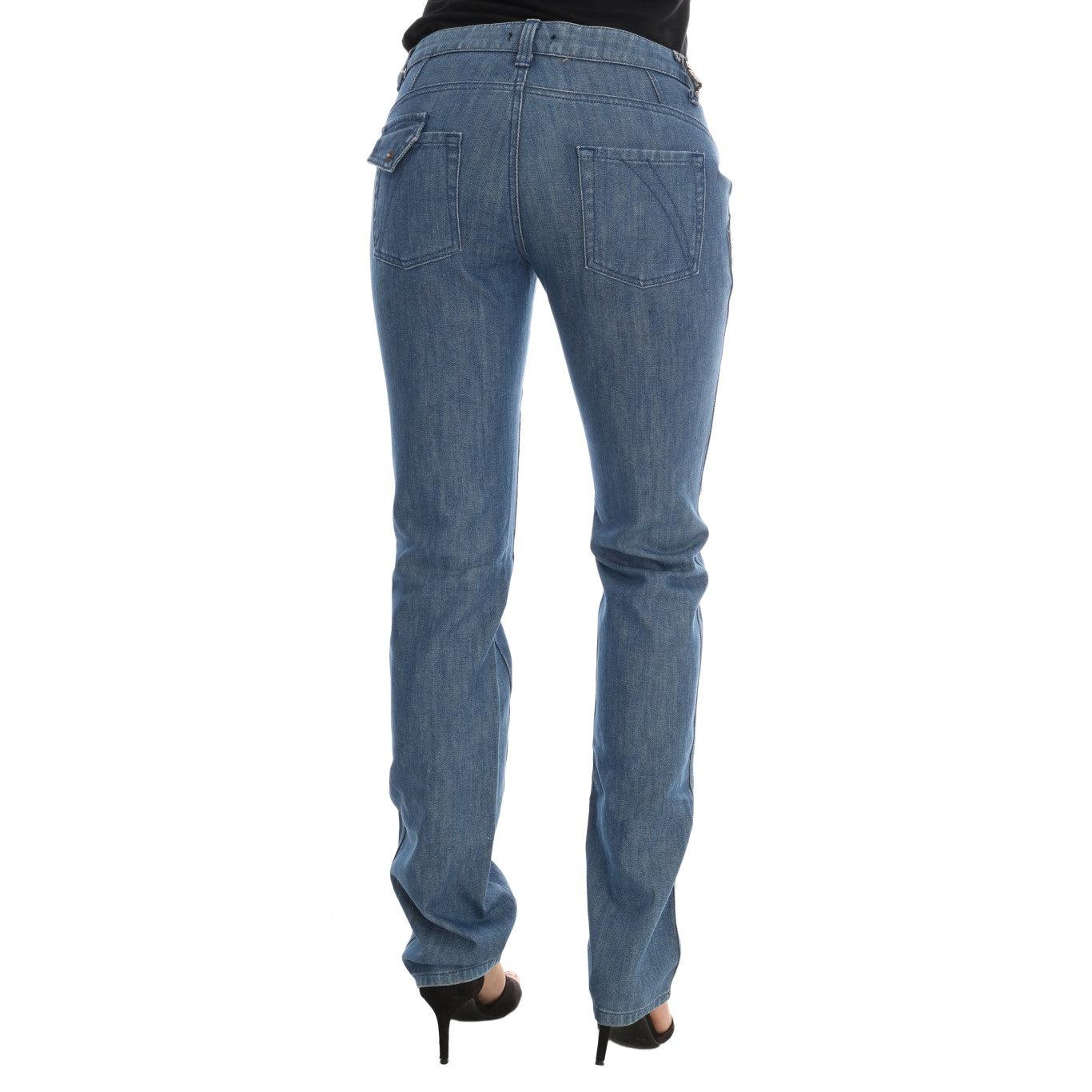 Costume National Blue Wash Cotton Slim Denim Jeans