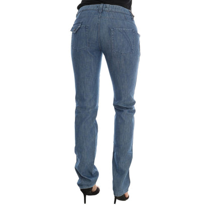 Costume National Blue Wash Cotton Slim Denim Jeans