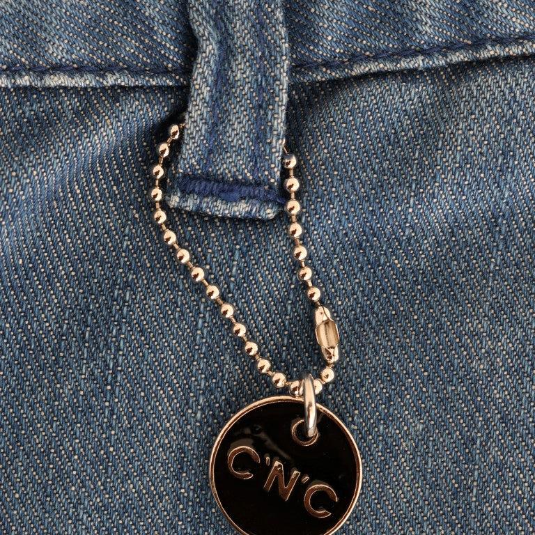 Costume National Blue Wash Cotton Slim Denim Jeans