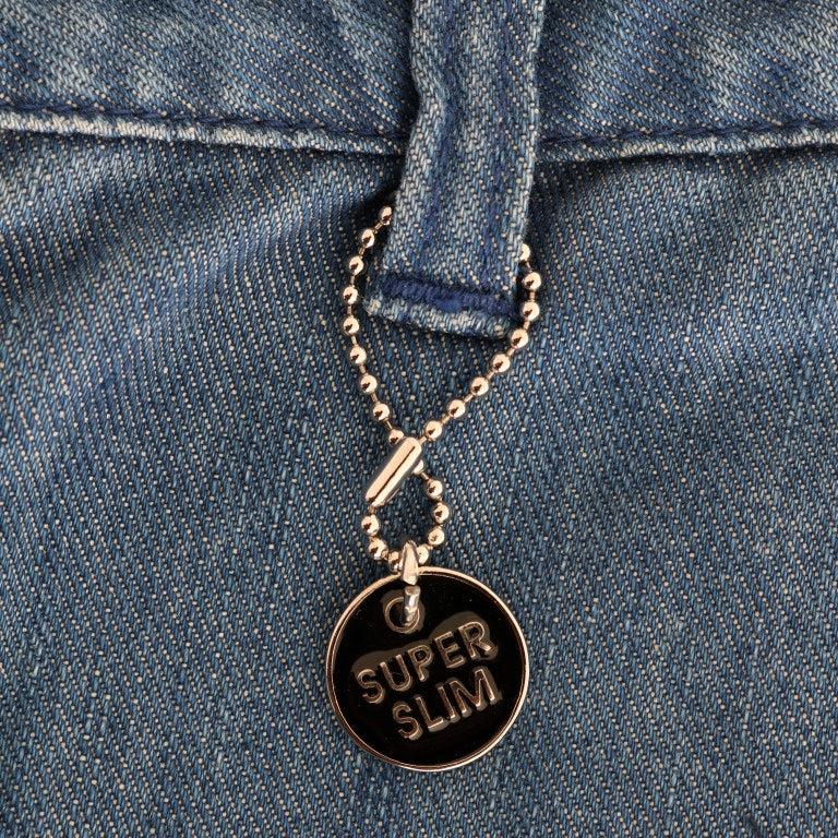 Costume National Blue Wash Cotton Slim Denim Jeans