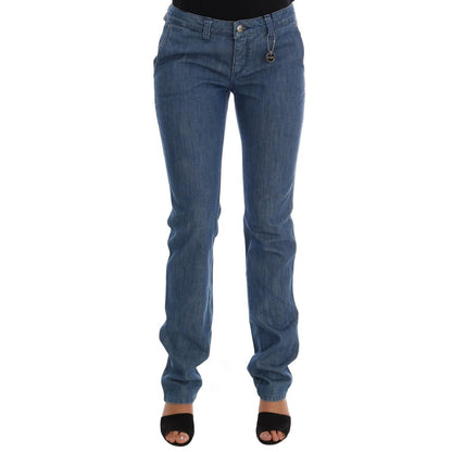 Costume National Blue Wash Cotton Slim Denim Jeans
