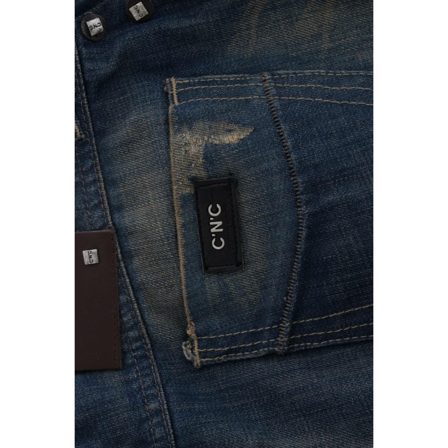 Costume National Blue straight leg jeans