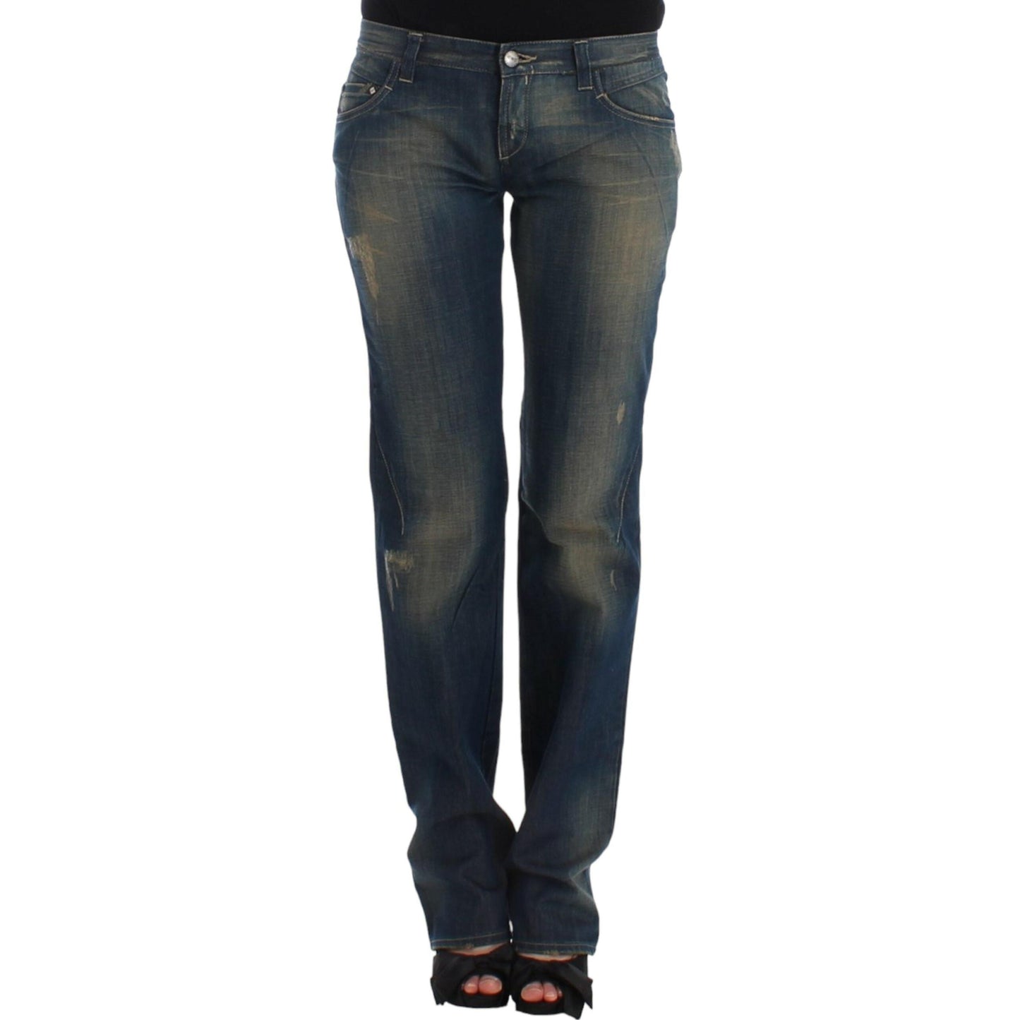 Costume National Blue straight leg jeans
