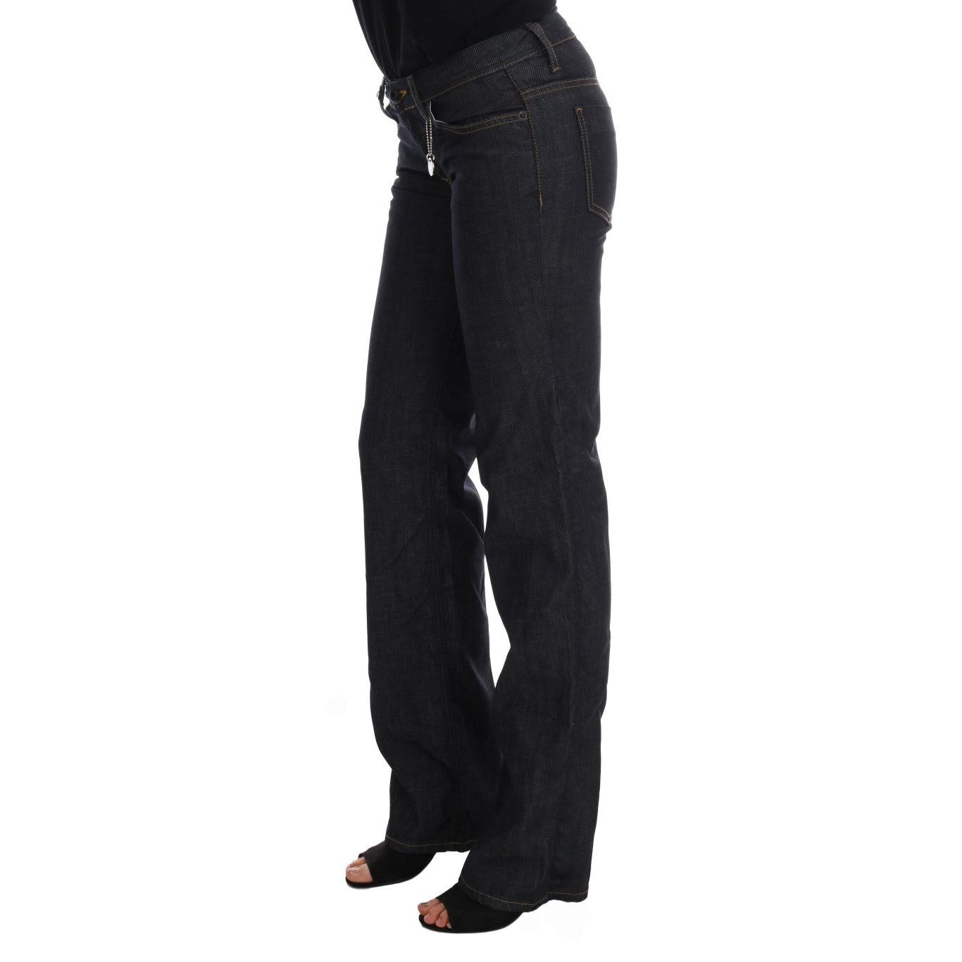 Costume National Dark Blue Cotton Classic Fit Jeans