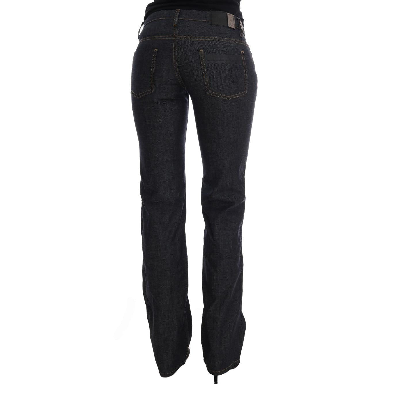 Costume National Dark Blue Cotton Classic Fit Jeans