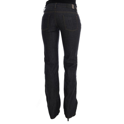 Costume National Dark Blue Cotton Classic Fit Jeans