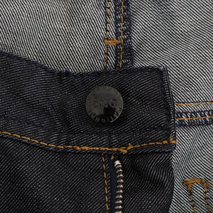 Costume National Dark Blue Cotton Classic Fit Jeans