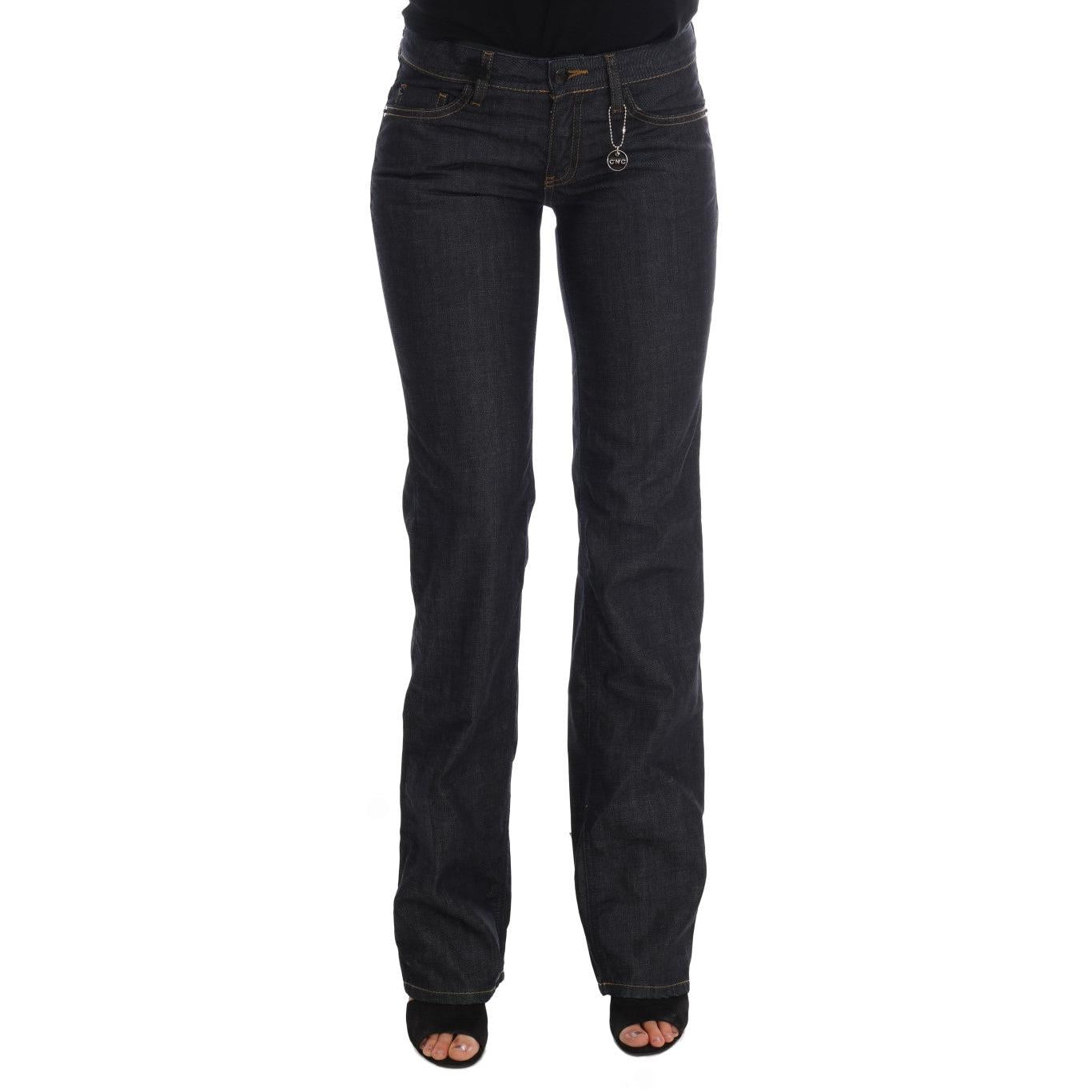 Costume National Dark Blue Cotton Classic Fit Jeans