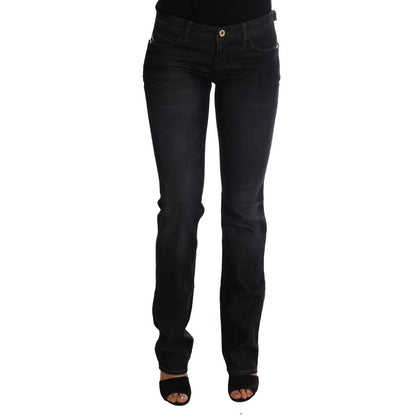 Costume National Dark Blue Cotton Slim Fit Jeans