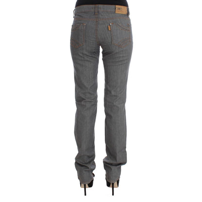 Costume National Gray Cotton Regular Fit Denim Jeans