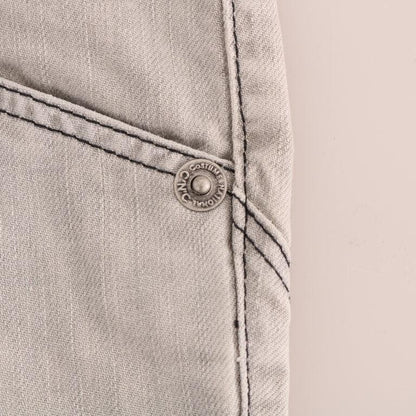 Costume National Gray Wash Cotton Slim Jeans
