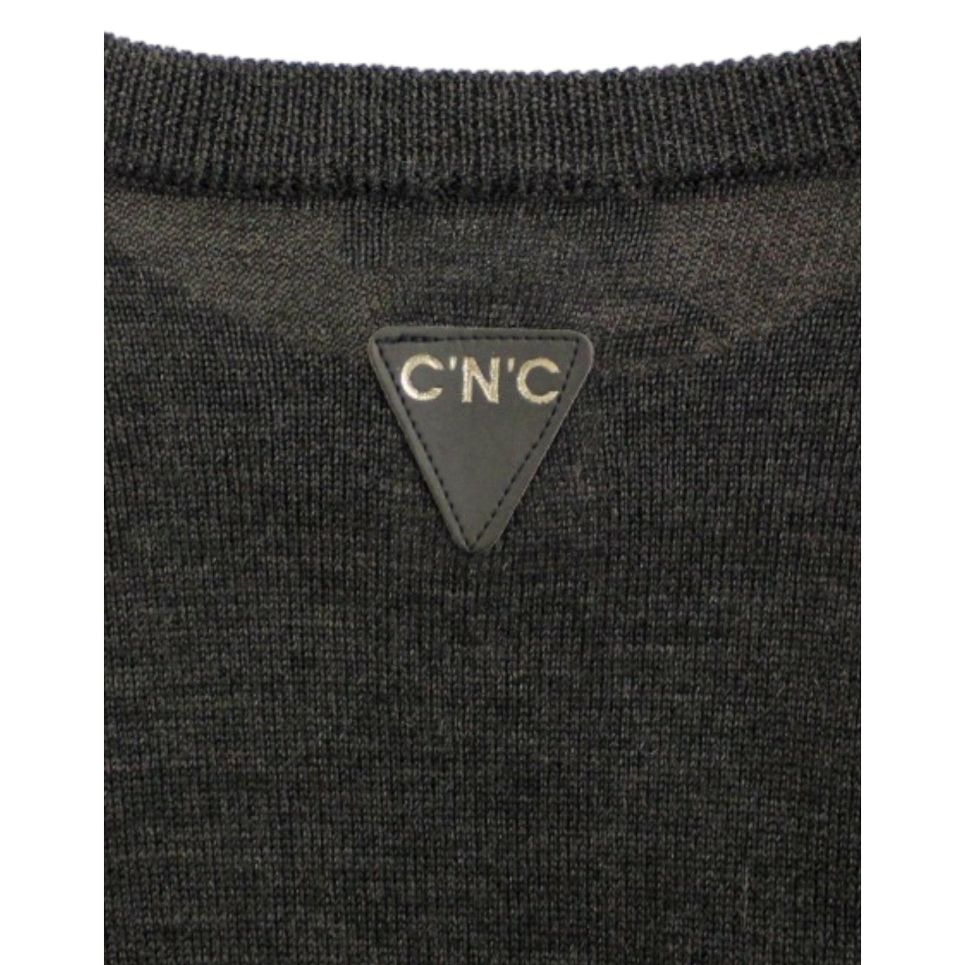 Costume National Gray crewneck pullover sweater