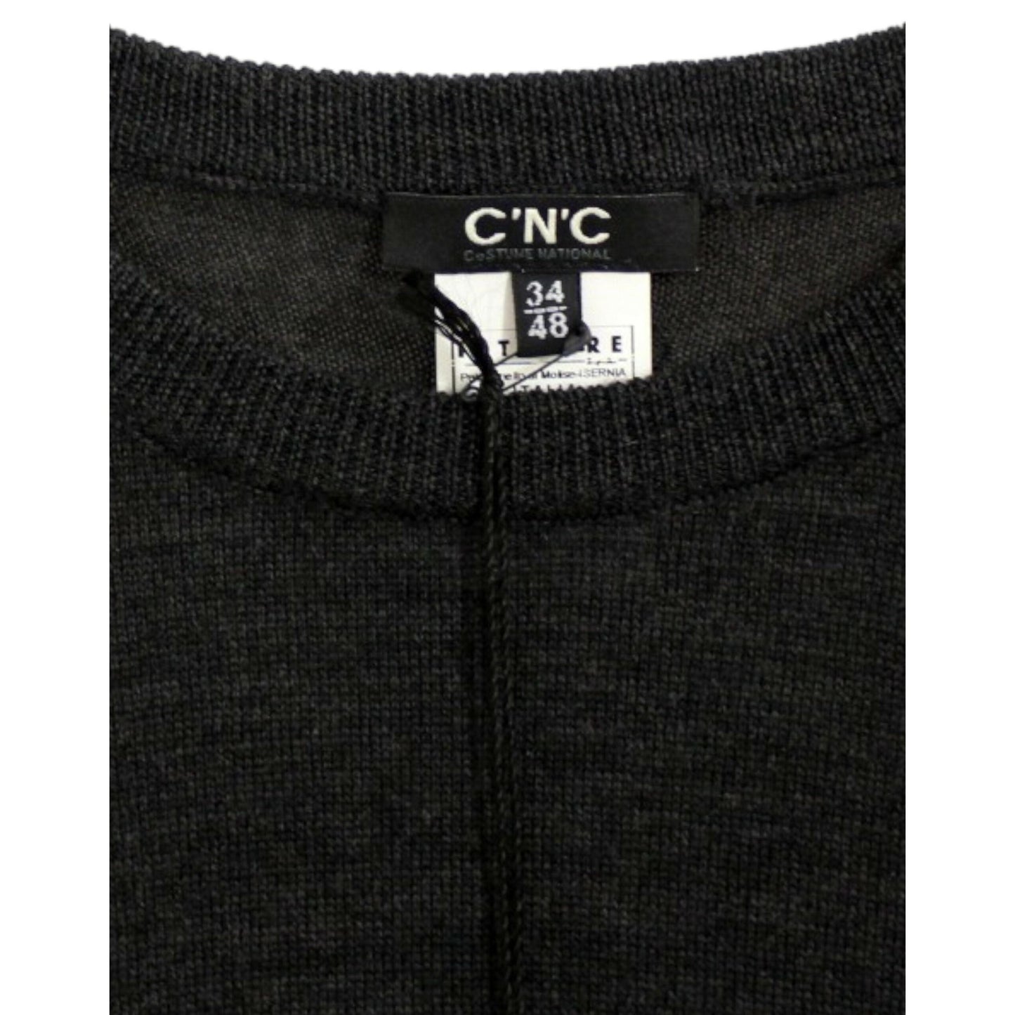 Costume National Gray crewneck pullover sweater