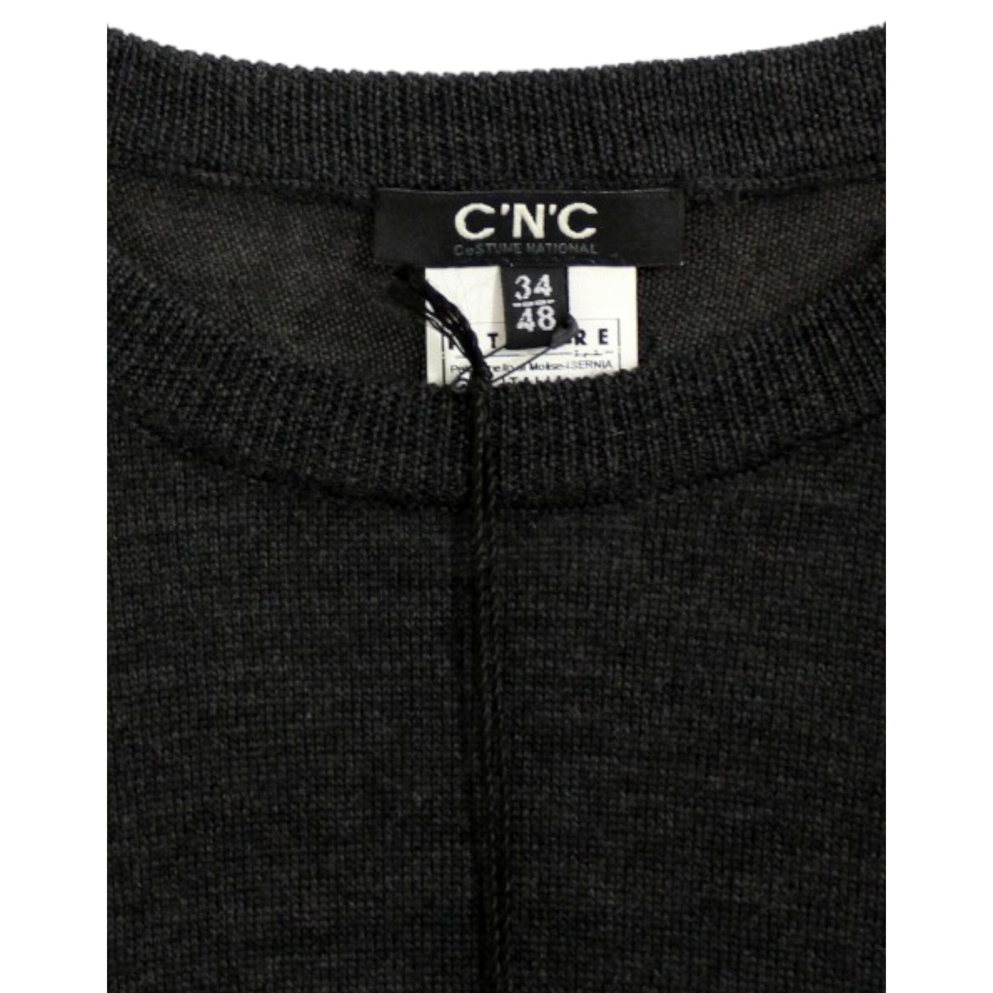 Costume National Gray crewneck pullover sweater