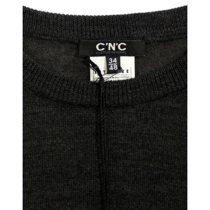 Costume National Gray crewneck pullover sweater