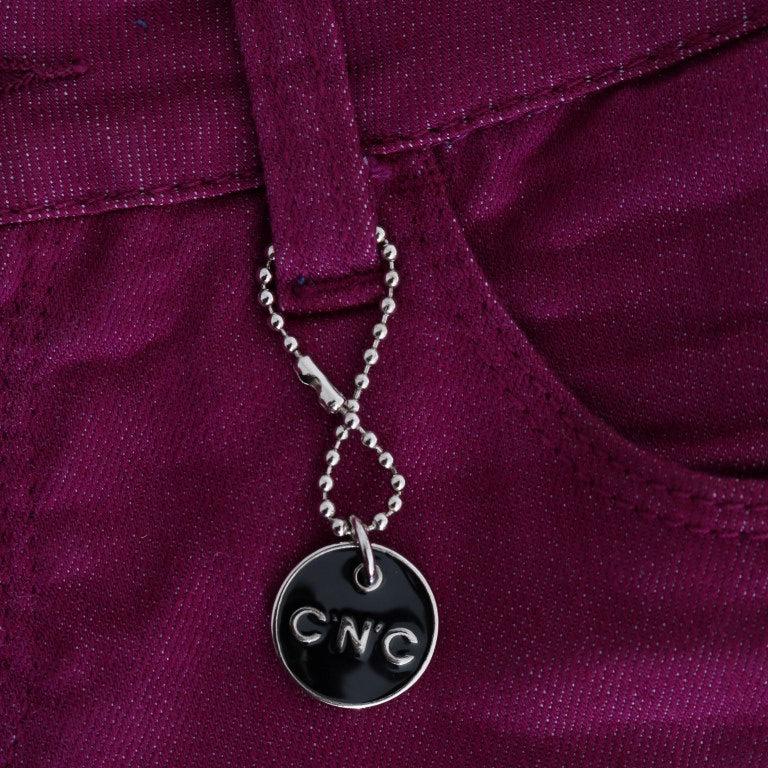 Costume National Purple Cotton Stretch Slim Denim Jeans