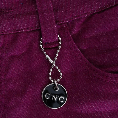 Costume National Purple Cotton Stretch Slim Denim Jeans