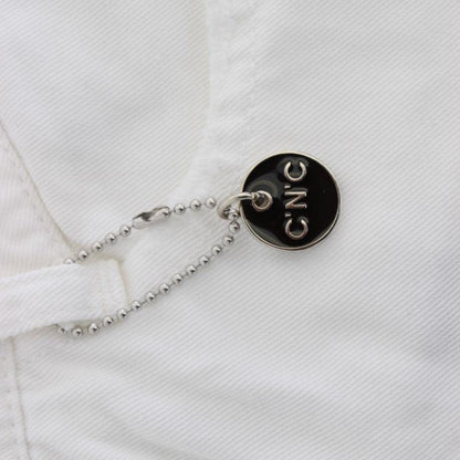 Costume National White Cotton Slim Fit Denim Bootcut Jeans