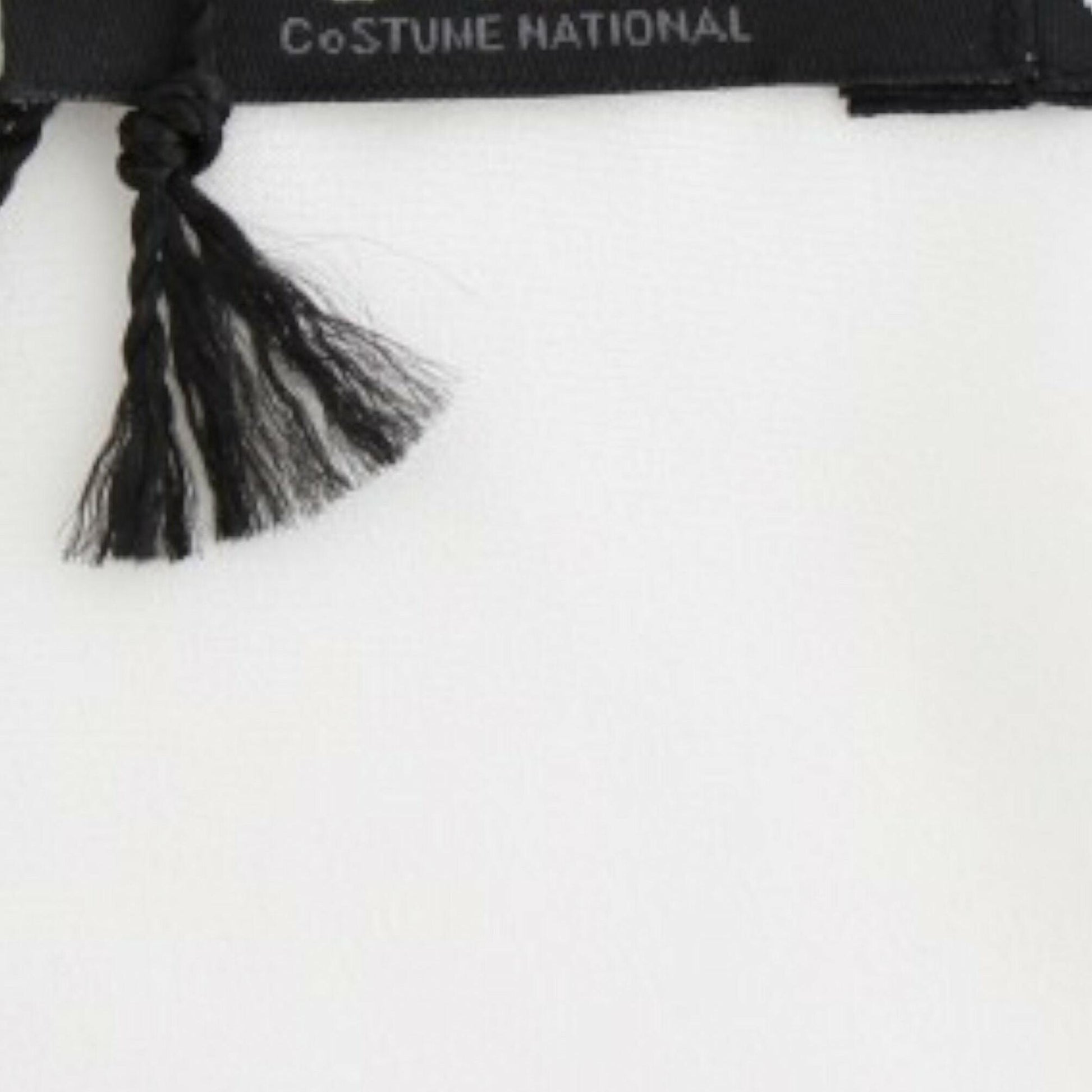 Costume National White motive print blouse