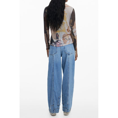 Desigual Beige Polyester Shirt