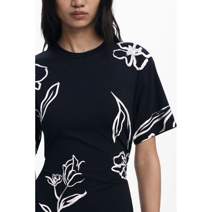 Desigual Black Cotton Dress