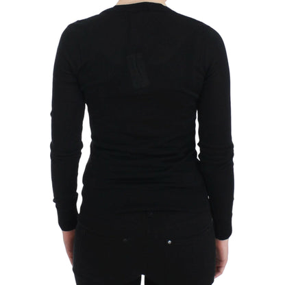 Dolce & Gabbana Black Cashmere Crewneck Sweater Pullover
