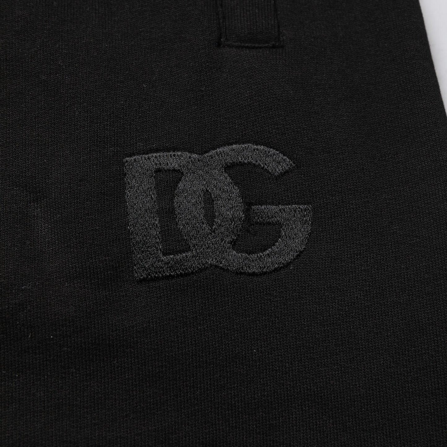 Dolce & Gabbana Black Cotton Mid Waist Jogger Sweatpants Pants