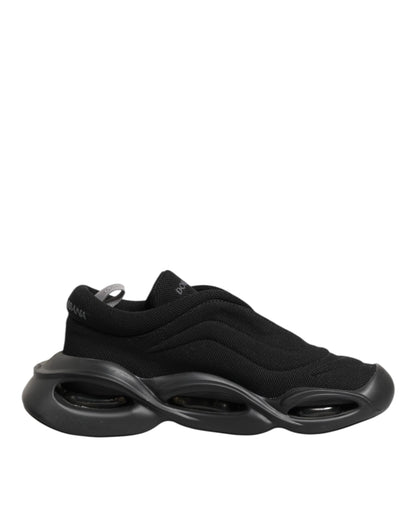 Dolce & Gabbana Black Lace Up Wave Low Top Men Sneakers Shoes