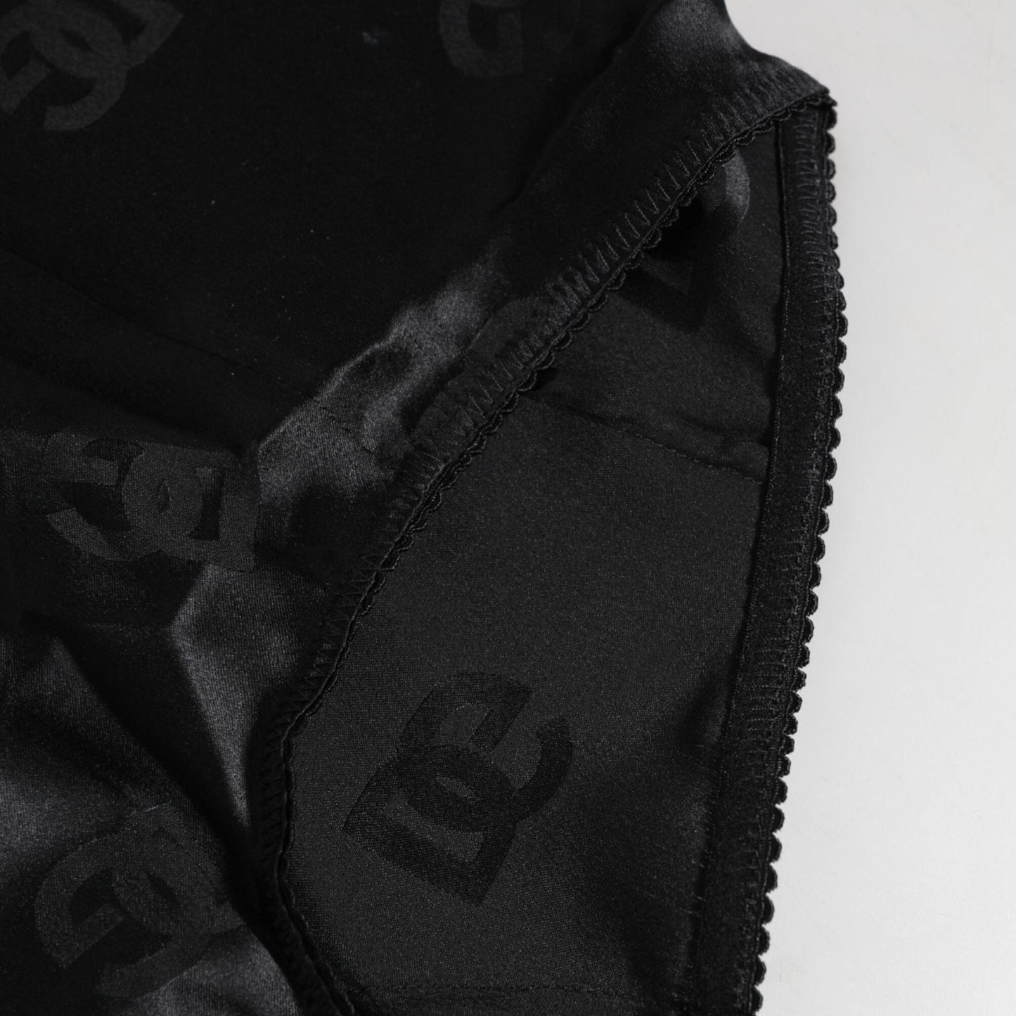 Dolce & Gabbana Black Silk Stretch High Waist Girdle Underwear