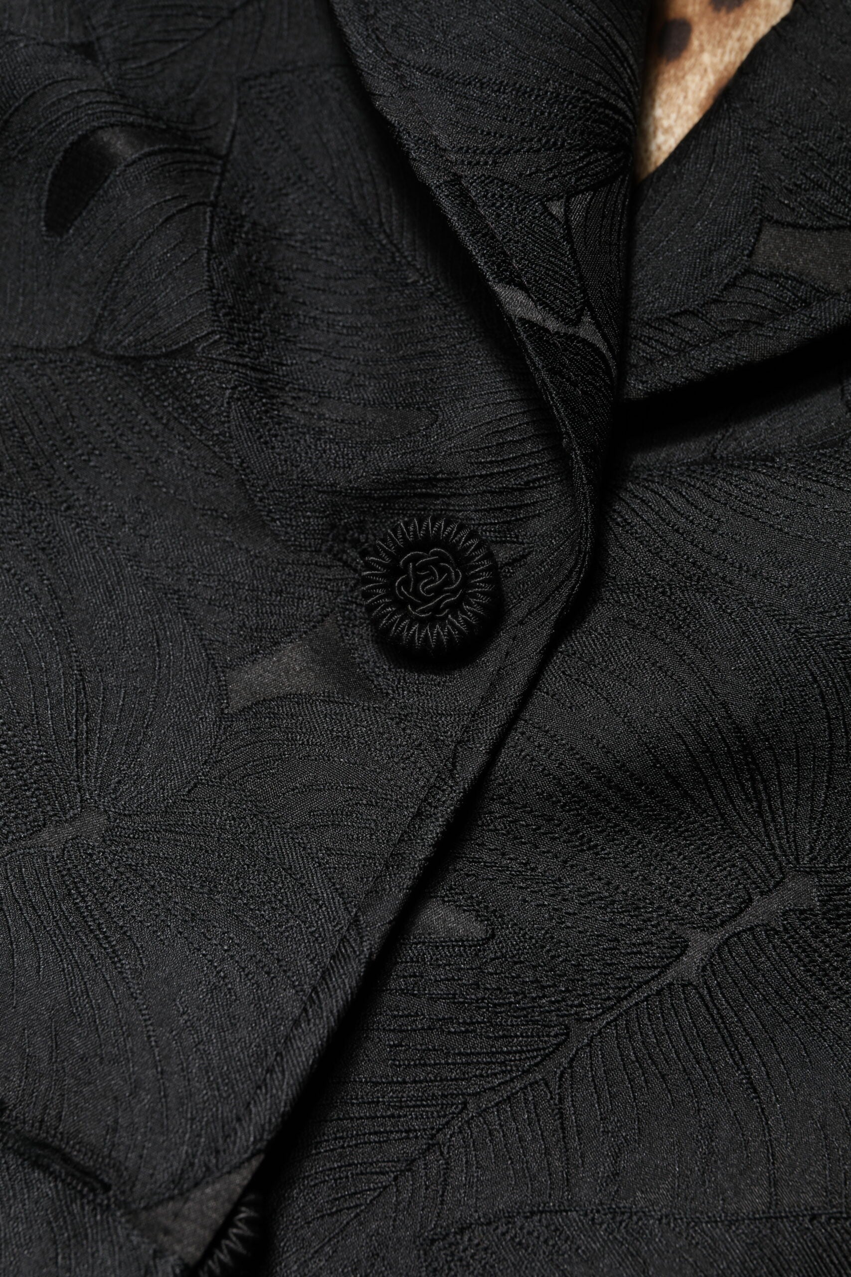 Dolce & Gabbana Black Single Breasted Trench Coat Jacket