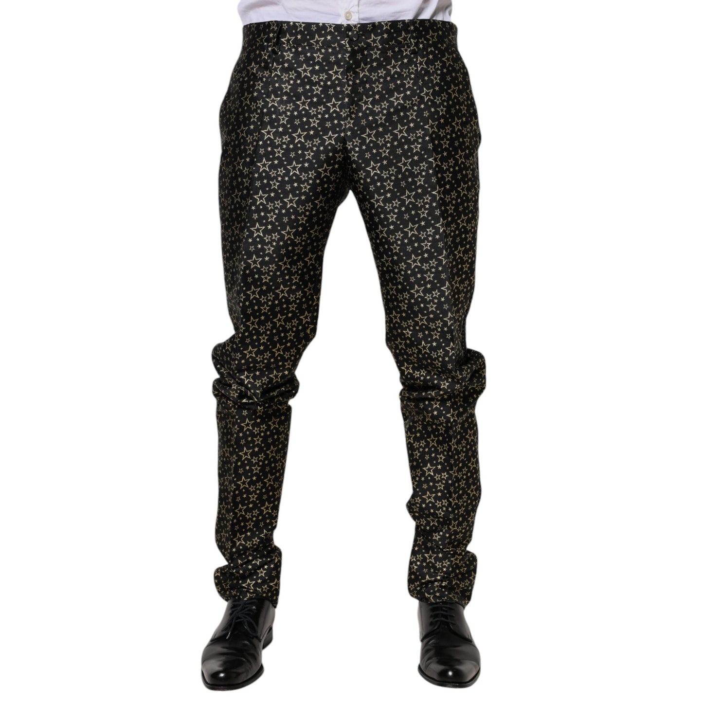 Dolce & Gabbana Black Stars Jacquard SICILIA 2 Piece Suit