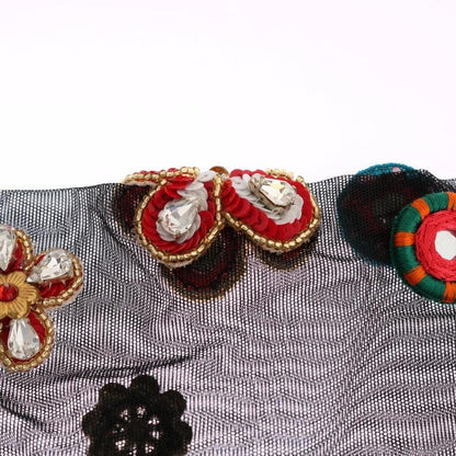 Dolce & Gabbana Black Stretch Carretto Crystal Socks