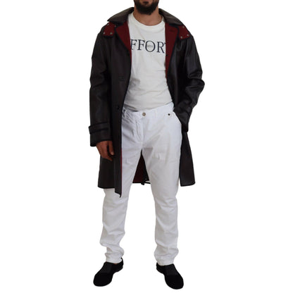 Dolce & Gabbana Black Trench Hooded Parka Cotton Jacket