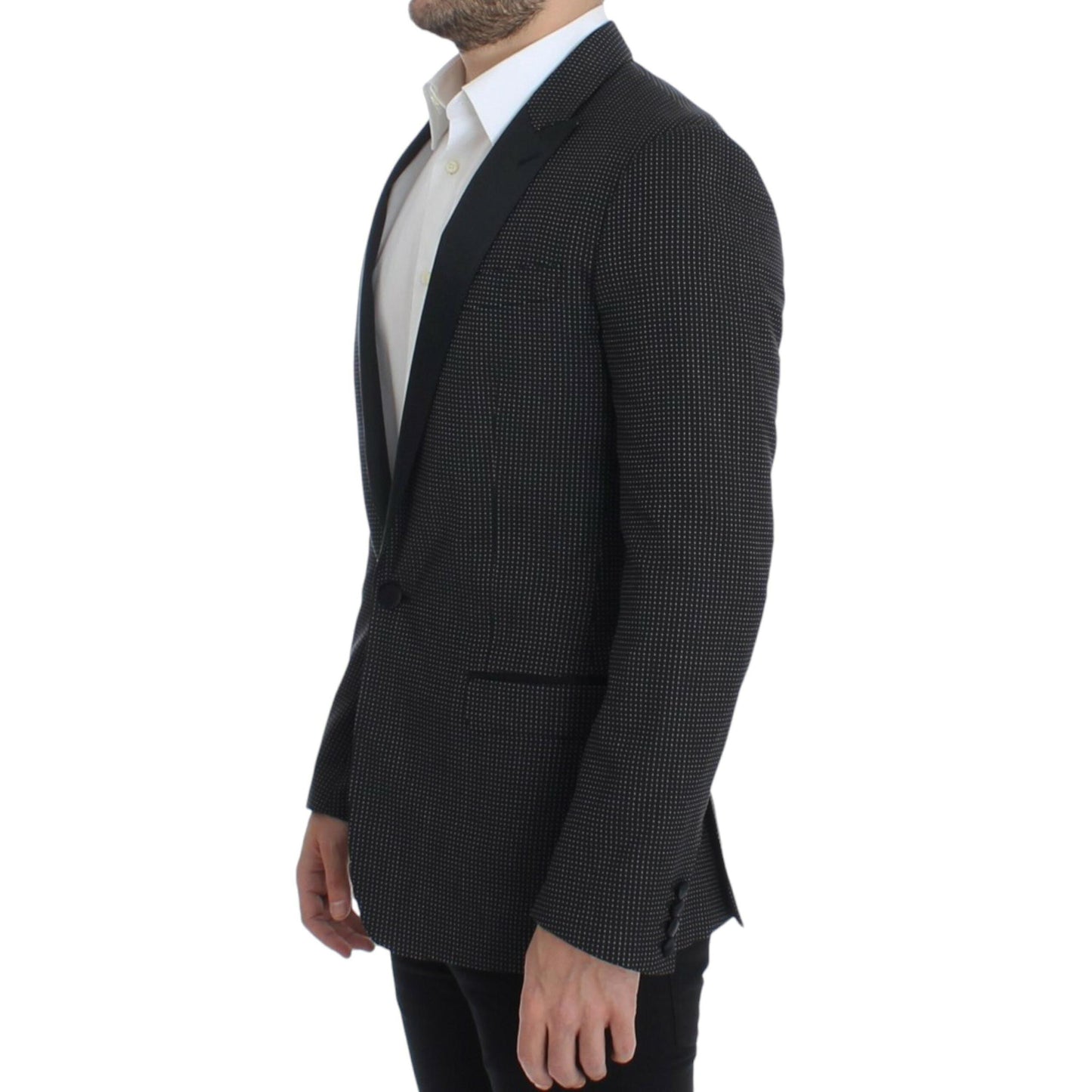 Dolce & Gabbana Black wool slim MARTINI blazer