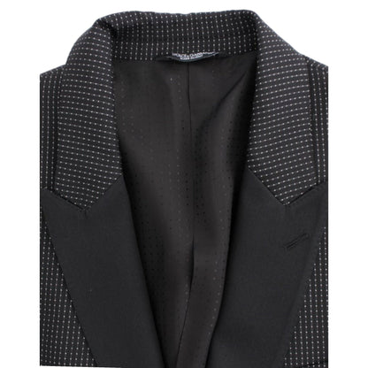 Dolce & Gabbana Black wool slim MARTINI blazer