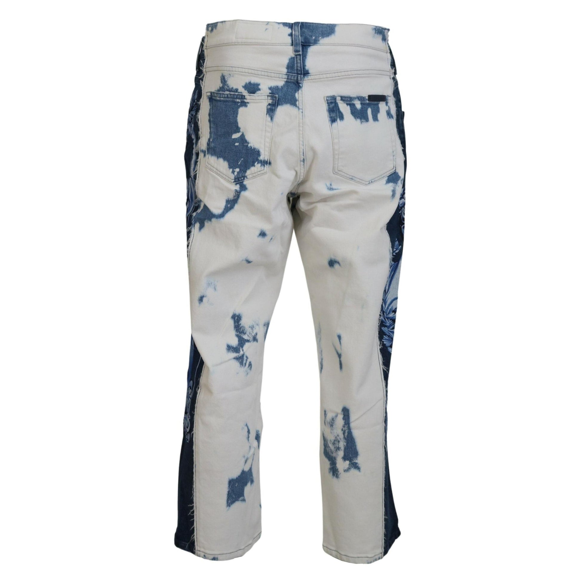 Dolce & Gabbana Blue Ceasar Denim Cotton Loose Fit Jeans