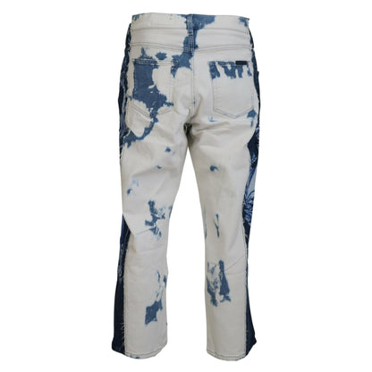 Dolce & Gabbana Blue Ceasar Denim Cotton Loose Fit Jeans