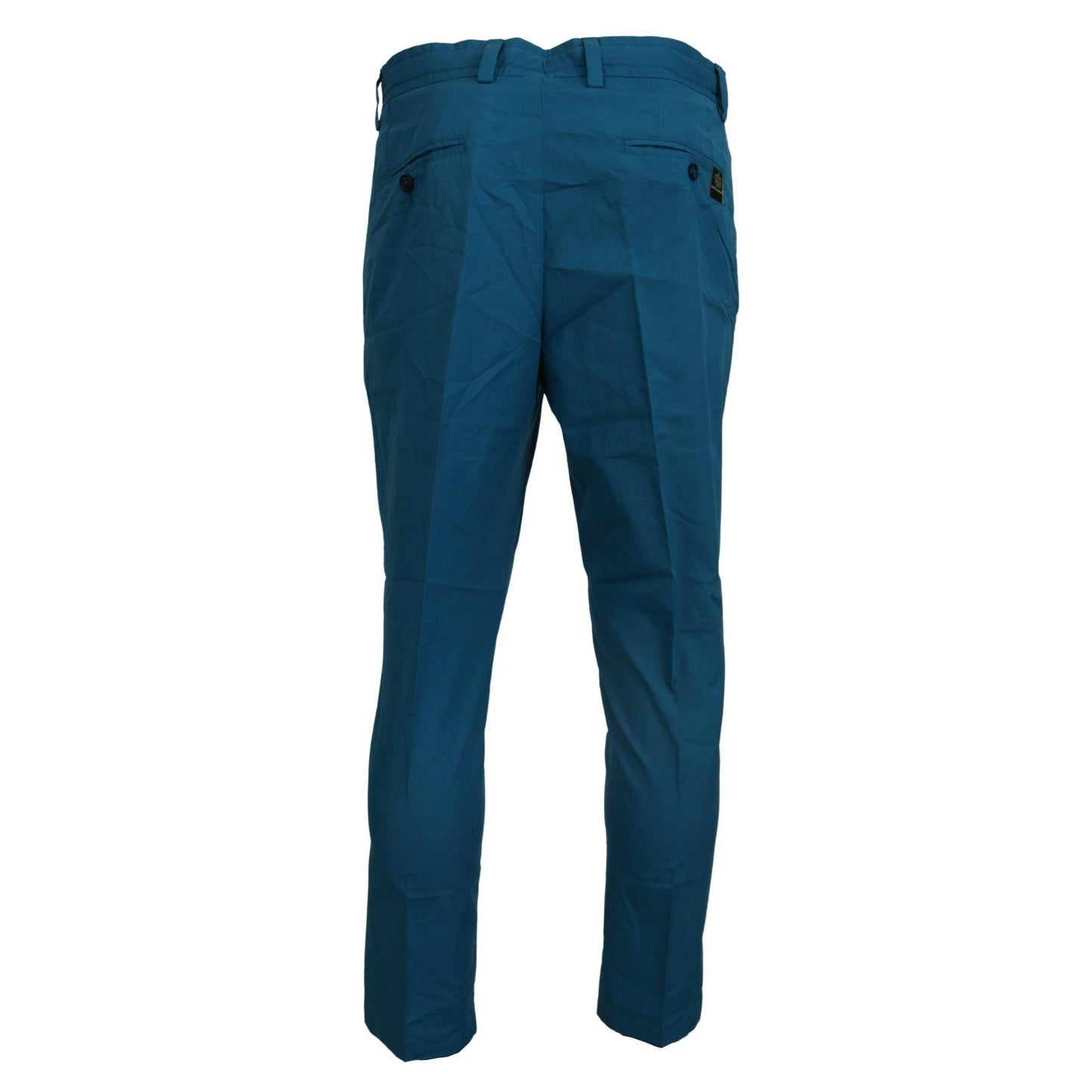 Dolce & Gabbana Blue Cotton Chinos Trousers Pants