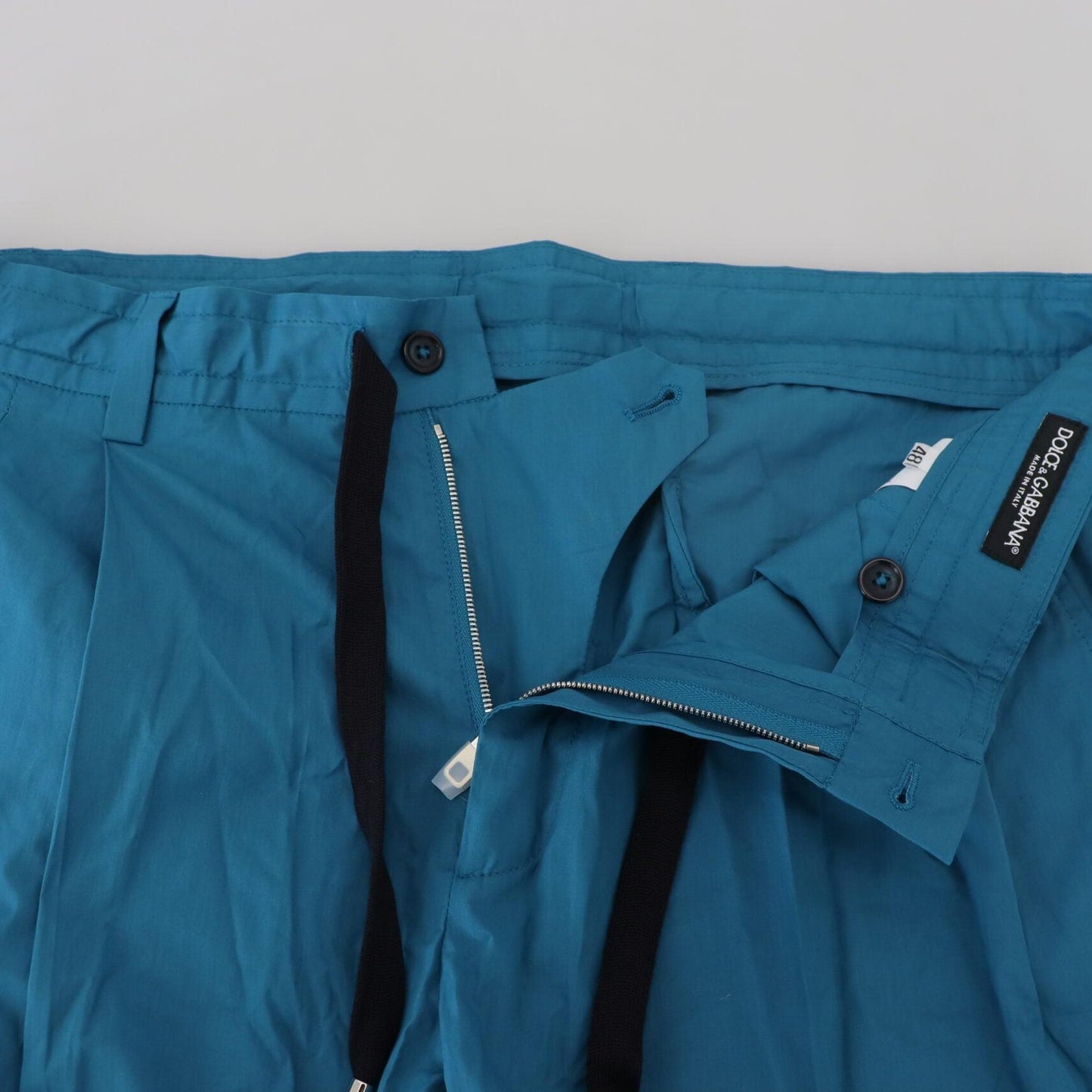 Dolce & Gabbana Blue Cotton Chinos Trousers Pants