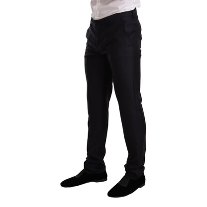 Dolce & Gabbana Blue Pattern MARTINI SLIM FIT 2 Piece Suit