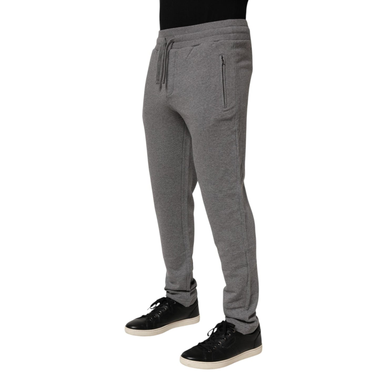 Dolce & Gabbana Cotton Jogger Sweatpants Trouser Gray